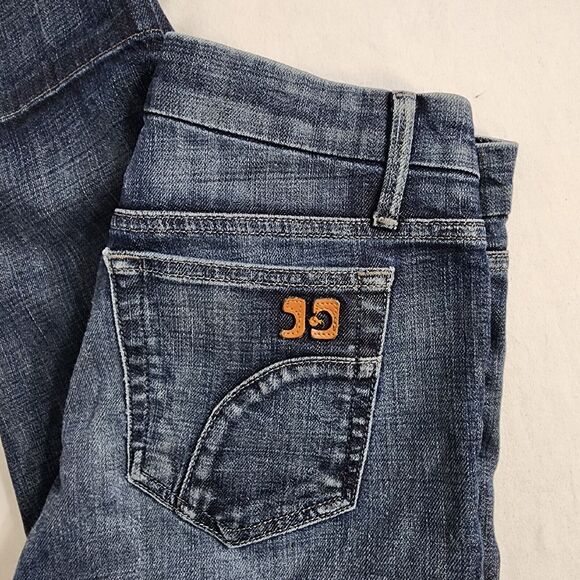 Joes Jeans Size 28 Womens Blue Denim Cropped Low Rise Socialite Kicker Meg - Picture 7 of 14